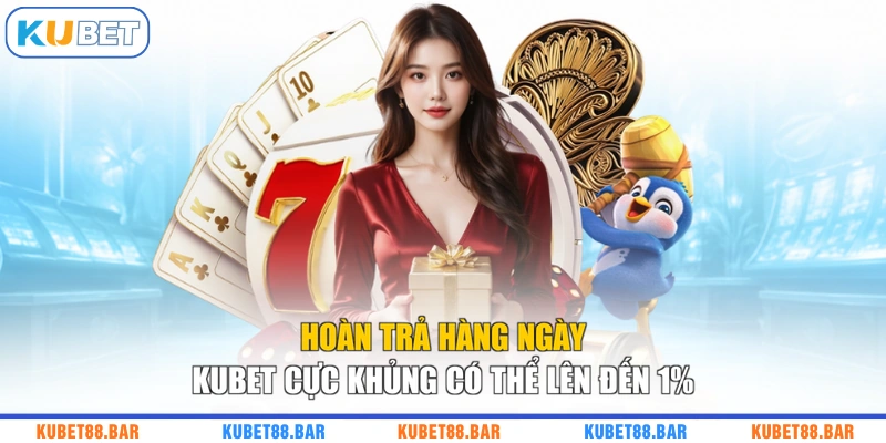 Hoàn Trả Hàng Ngày KUBET Cực Khủng Có Thể Lên Đến 1%
